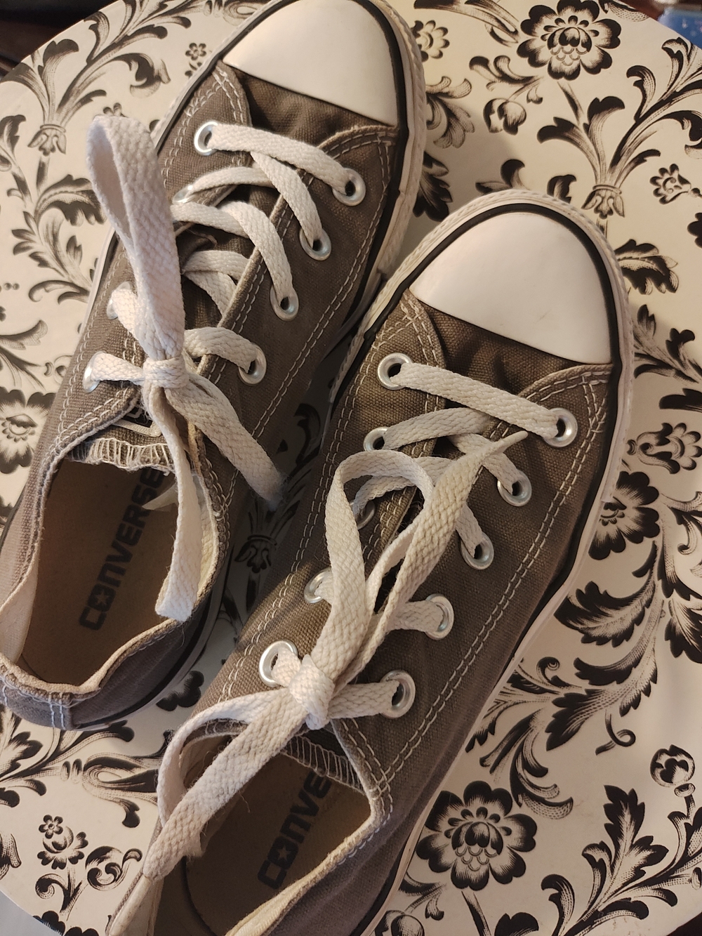 Converse Low-Top Canvas Sneakers in Grey